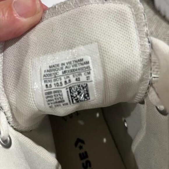 Converse Chuck Taylor All Star Lugged 2.0 Unisex Black White 8.5 Men /10.5 Women - Picture 7 of 8